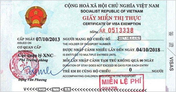 Miễn thị thực là gì?